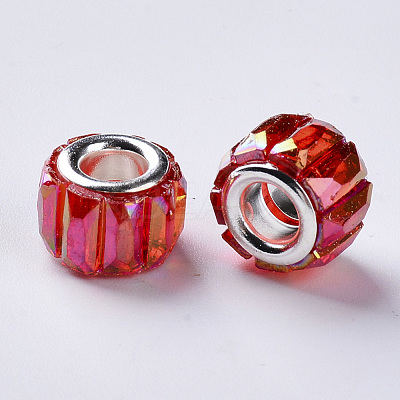 Transparent Resin European Beads X-RPDL-Q023-A-B04-1