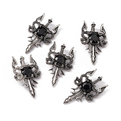 Natural Obsidian Pendants G-H281-03E-1