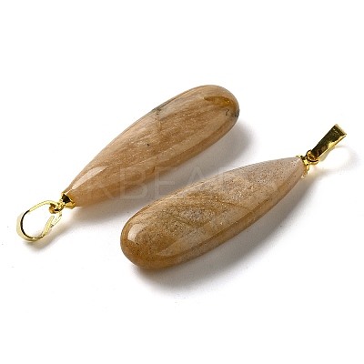 Natural Sunstone Pendants G-Q192-07G-07-1