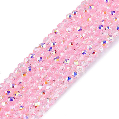 Transparent Glass Beads Strands LS-EGLA-N028-01A-A11-1