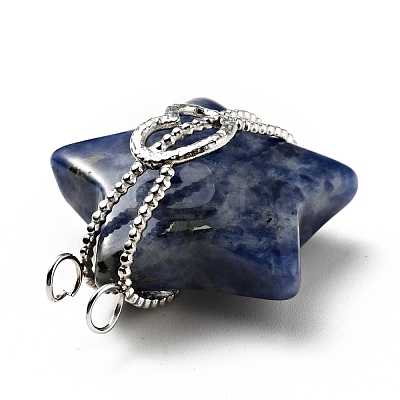 Natural Sodalite Pendants G-D473-03P-02-1
