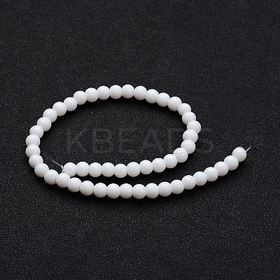 Opaque Color Glass Round Bead Strands GLAA-I026-10mm-02-1