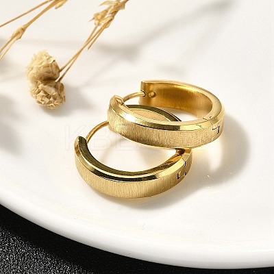 304 Stainless Steel Hoop Earrings for Women EJEW-C096-44G-1