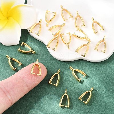 SHEGRACE Brass Ice Pick Pinch Bail XGR0039G-79G-1