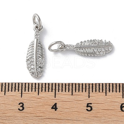 Rack Plating Brass Cubic Zirconia Pendants KK-M272-08P-1