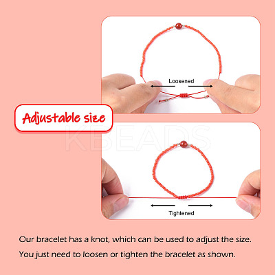 Nylon Thread Braided Beads Bracelets BJEW-JB04346-06-1