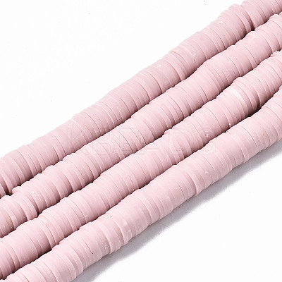 Handmade Polymer Clay Beads Strands X-CLAY-R089-8mm-145-1