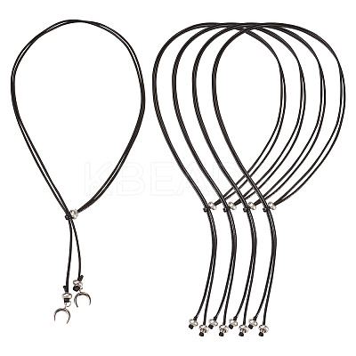 Waxed Polyester Cord Slider Necklace Making NJEW-TAC0018-02-1
