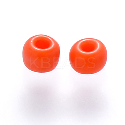 6/0 Baking Paint Glass Round Seed Beads SEED-S036-01C-01-1