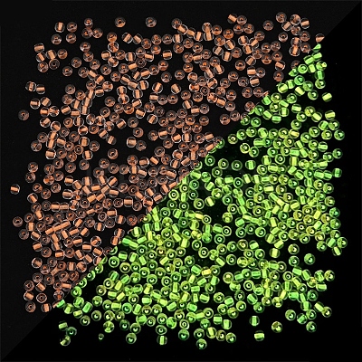 8/0 Luminous Glass Seed Beads LUMI-PW0001-186B-02-1