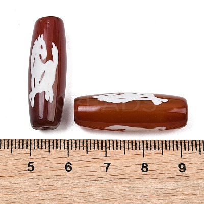 Tibetan Style dZi Beads TDZI-E004-64-02-1