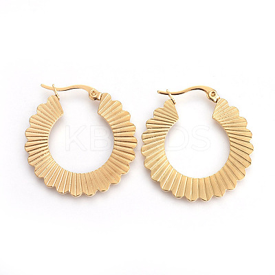 201 Stainless Steel Hoop Earrings LS-EJEW-A054-14G-1