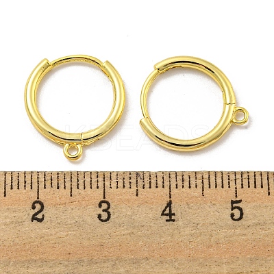 Brass Earring Findings EJEW-L211-012D-G-1