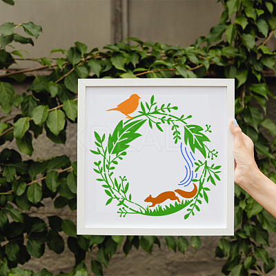 PET Hollow Out Drawing Painting Stencils DIY-WH0405-0095-1