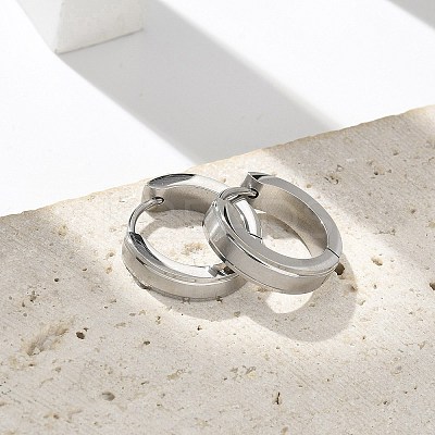 304 Stainless Steel Hoop Earrings for Women EJEW-C096-62P-1