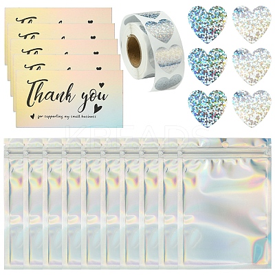 Thanksgiving Day Theme Rectangle Zip Top Plastic Glitter Holographic Bags OPP-FS0001-16A-1