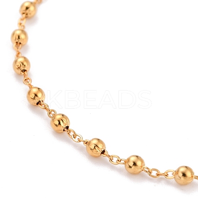 304 Stainless Steel Rosary Bead Necklaces For Religion X-STAS-B021-02G-1