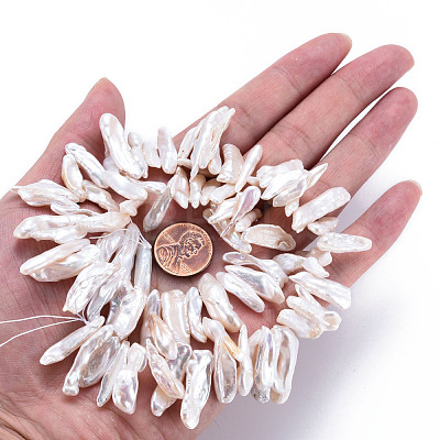 Natural Keshi Pearl Beads Strands PEAR-S020-J01-1