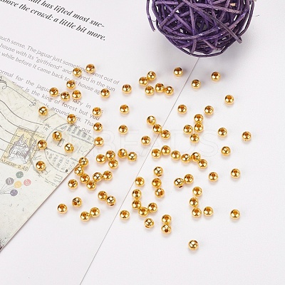 Iron Round Spacer Beads X-E146Y-G-1
