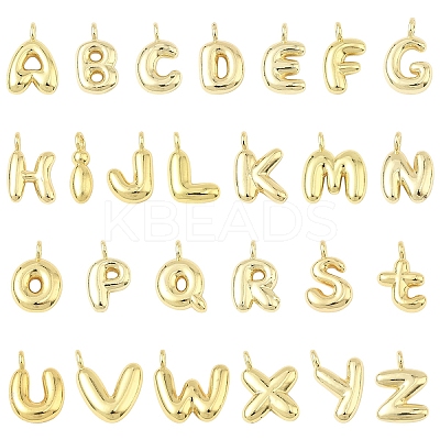 26Pcs 26 Styles Brass Pendants KK-YW0002-97-1