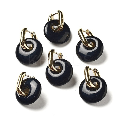 Rack Plating Brass Hoop Earrings EJEW-M248-01G-04-1