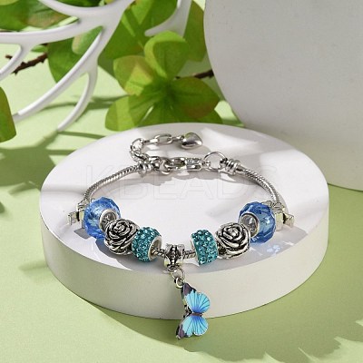 Brass European Bracelets BJEW-JB05142-1