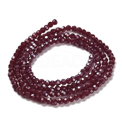 Electroplate Opaque Glass Beads Strands EGLA-A035-P3mm-A02-1