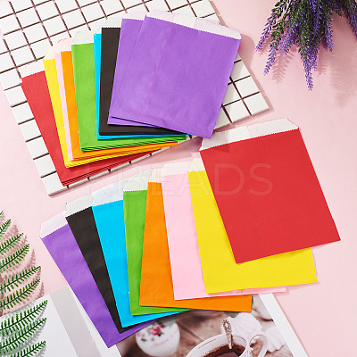 40Pcs 8 Colors Eco-Friendly Kraft Paper Bags AJEW-TA0001-70-1