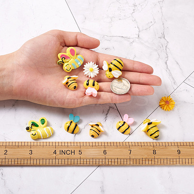 120Pcs DIY Bees & Daisy Shape Sofa Foam Nails Making Kits DIY-CD0001-12P-1