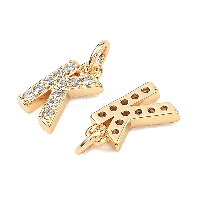 SHEGRACE Brass Micro Pave Clear Cubic Zirconia Pendants XGRQ29162-394G-K-1
