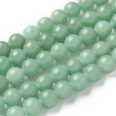 Natural Green Aventurine Round Beads Strands LS-G-S150-8mm-2-1