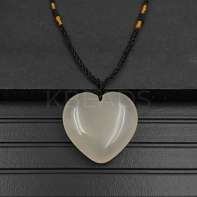 Natural Agate Pendant Necklaces XA8803-15-1