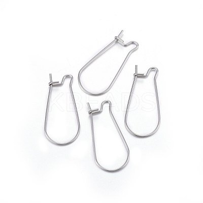 316L Stainless Steel Hoop Earrings X-STAS-P210-28P-1