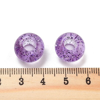 Transparent Acrylic European Beads TACR-P009-A01-05-1