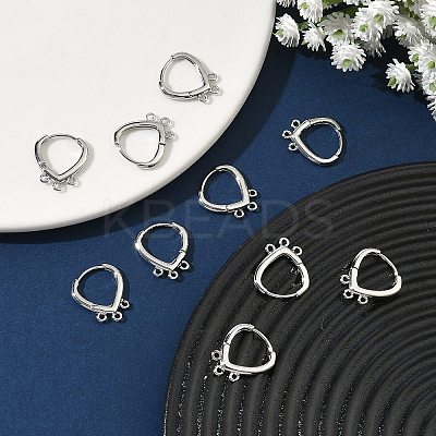 SHEGRACE Brass Hoop Earrings Findings XGR0159P-91P-1