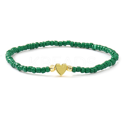 Christmas Brass & Resin Beaded Stretch Bracelets TY5833-4-1
