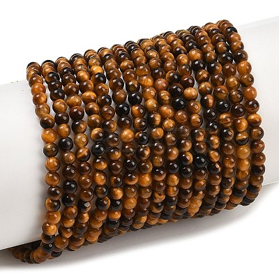 Natural Tiger Eye Beads Strands G-J303-11-3mm-1