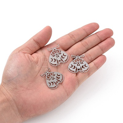 Tarnish Resistant 201 Stainless Steel Pendants STAS-S105-LA408-1-1