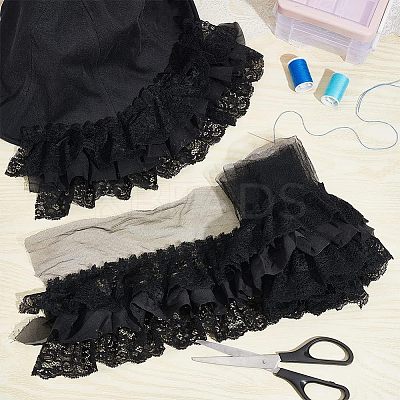 Pleated Chiffon Lace Trim SRIB-NB0001-10C-1