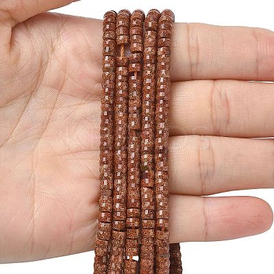 Synthetic Goldstone Heishi Beads Strands G-A299-A03-01-1