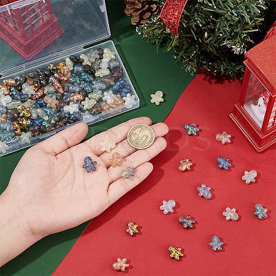 120Pcs 12 Colors Electroplate Glass Beads EGLA-SC0001-30-1