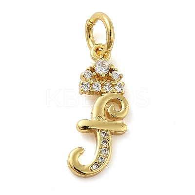 Brass Micro Pave Cubic Zirconia Pendants KK-M273-01G-F-1