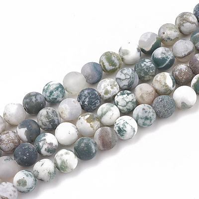 Natural Tree Agate Beads Strands LS-G-T106-038-1