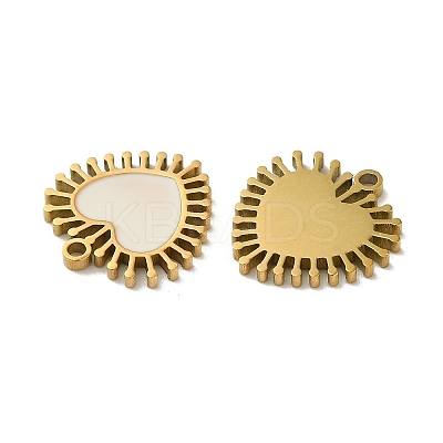 Ion Plating(IP) 316L Surgical Stainless Steel Pendants STAS-D035-18G-1