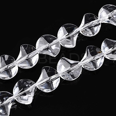 Baking Paint Transparent Glass Beads Strands DGLA-N017-03J-1