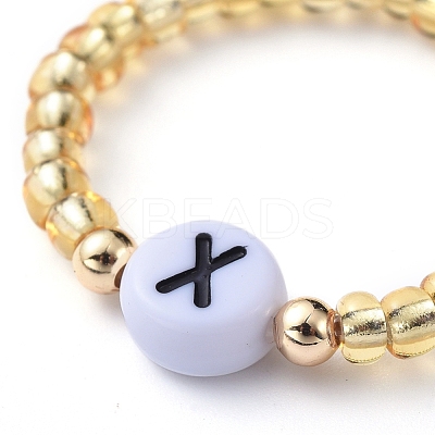 Glass Seed Beads Stretch Finger Rings RJEW-JR00304-M-1
