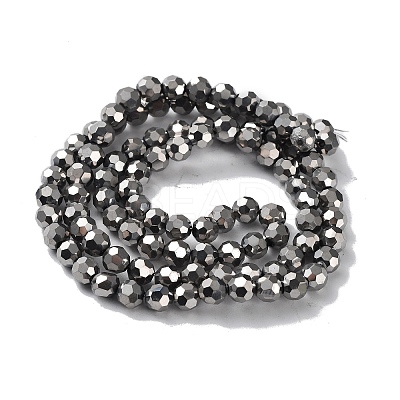 Electroplate Glass Bead Strands EGLA-R042-6mm-06-1