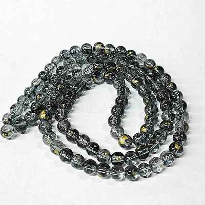 Baking Paint Glass Beads Strands DGLA-YW0002-01B-01-1