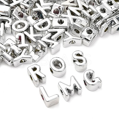 UV Plating Acrylic European Beads MACR-L015-19B-1