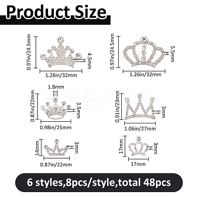 48Pcs 6 Styles DIY Jewelry Making Findings Kits FIND-FH0012-23-1